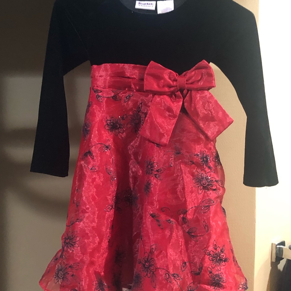 Red and Black Dress